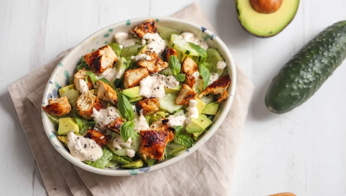 Cucumber, Avocado & Chicken Salad