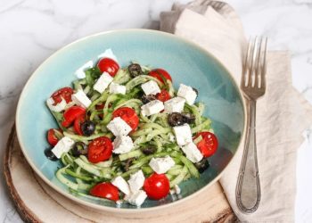 Easy Greek Zoodle Salad